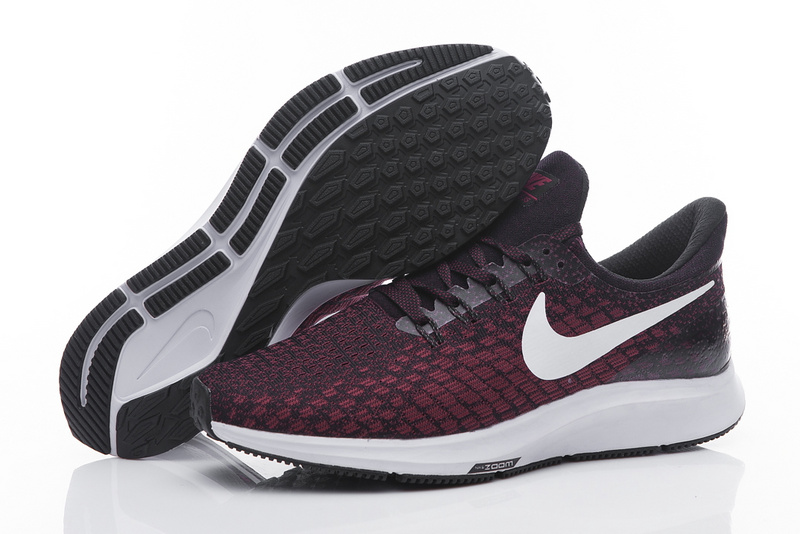 Nike Air Zoom Pegasus 35 Flyknit Wine Red White Shoes